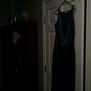 Long satin dress